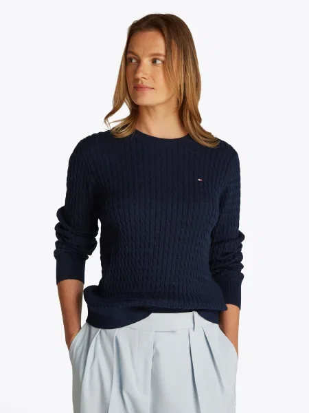 TOMMY HILFIGER Pulover marin albastru