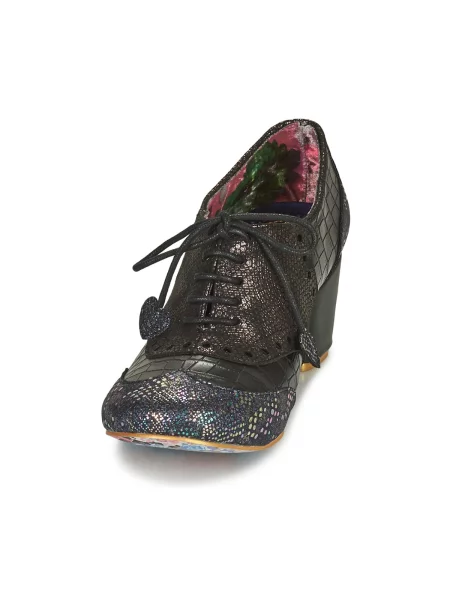 Pantofi Irregular Choice cu funde negru