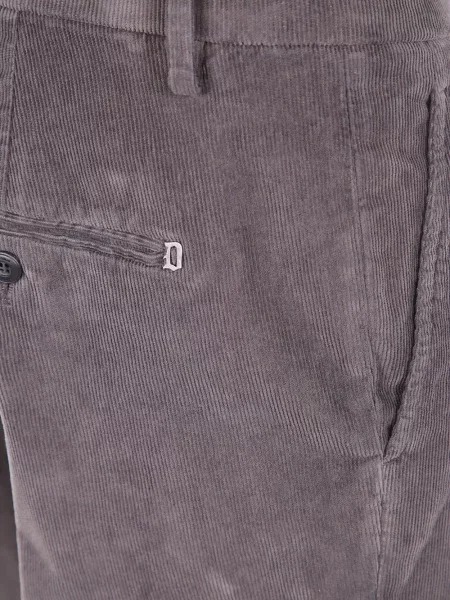 Pantaloni Dondup de catifea cord gri