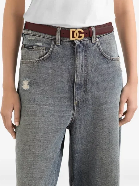 Curea Dolce & Gabbana din piele roșu