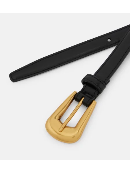 Cu centură curea Saint Laurent din piele negru