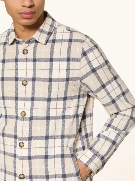 Barbour Převlečná Košile Vennel / tmavě hnědá / černošedá béžová