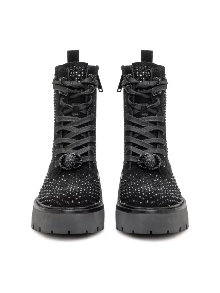 Botki Kurt Geiger zamszowe czarne
