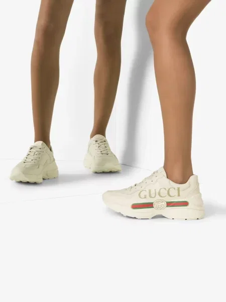 Kožené tenisky Gucci Rhyton bílé