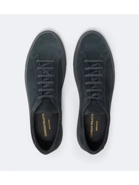 Sneakerși Common Projects din piele de căprioară albastru