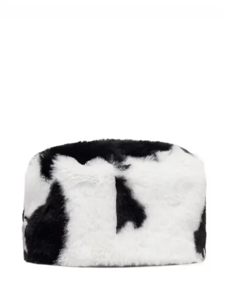 Pălărie Kangol cu imagine cu blană negru