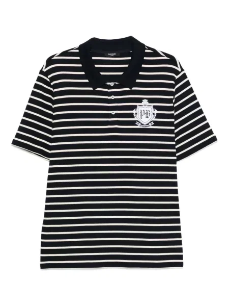 Polo Balmain cu dungi negru
