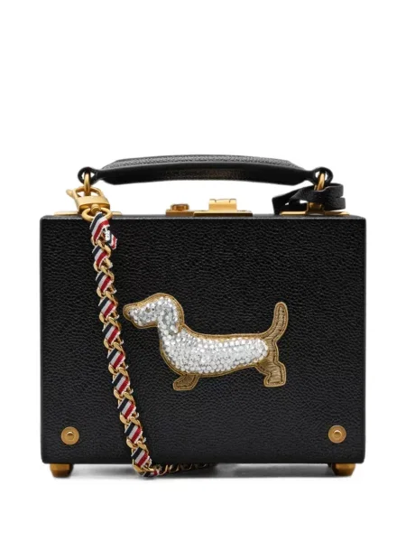 Geantă Thom Browne negru