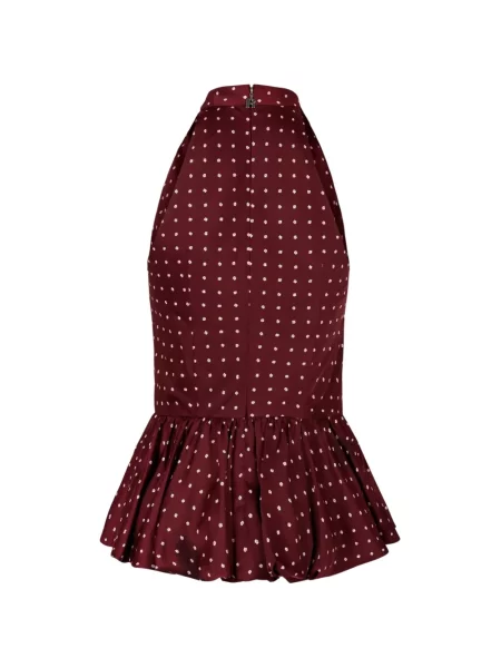Rochie mini Rotate Birger Christensen cu model floral cu imagine roșu