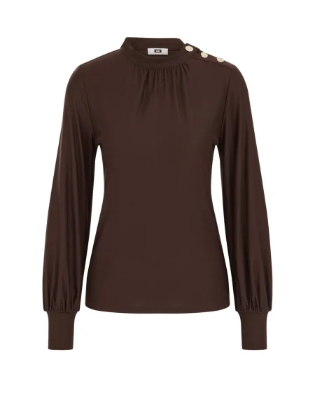 WE Fashion Tricou închis maro