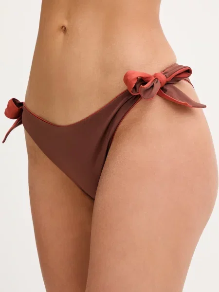 Max Mara Beachwear figi kąpielowe dwustronne SELLA brązowe