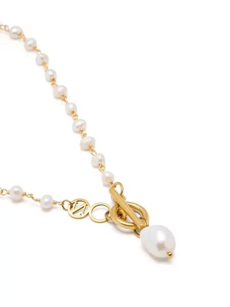Pakabukas Nialaya Jewelry su perlais auksinė