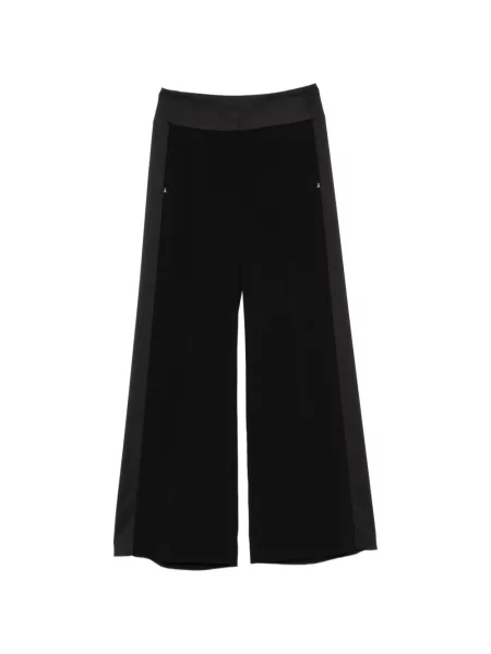 Pantaloni palazzo Patrizia Pepe negru