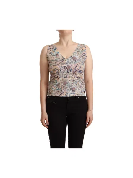 Top John Galliano z nadrukiem z wzorem paisley