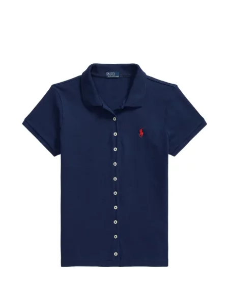 Matlasat sneakerși Polo Ralph Lauren cu autograf de catifea cord albastru