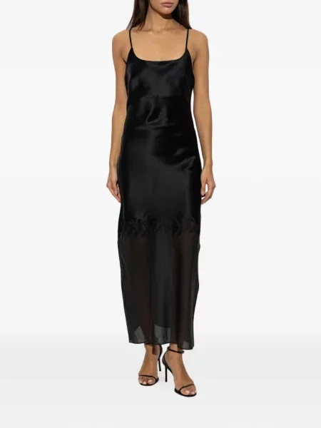 Rochie maxi By Malene Birger cu broderie negru
