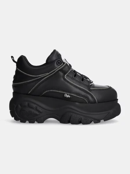 Sneakersy Buffalo na platformie czarne