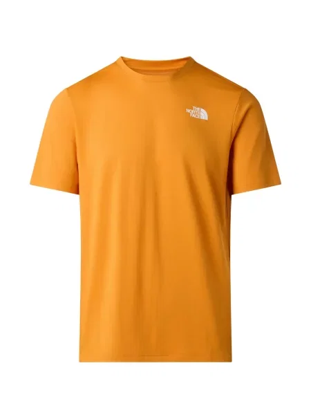 Tricou The North Face cu autograf portocaliu