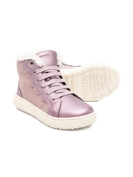Buty do kostki dziecięce Geox fioletowe