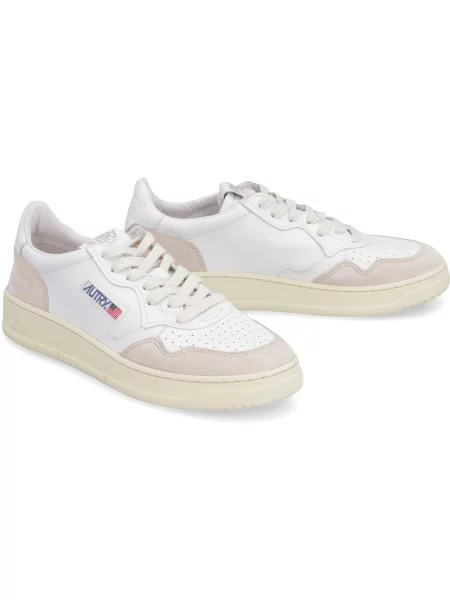 Sneakers Autry Medalist Low Wom White Leather/ Beige Suede EUR 36 białe