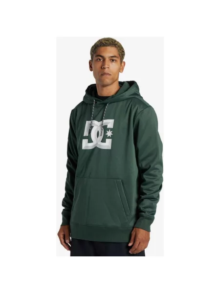 Bluza z kapturem DC Shoes Snowstar Ciemnozielona S biała