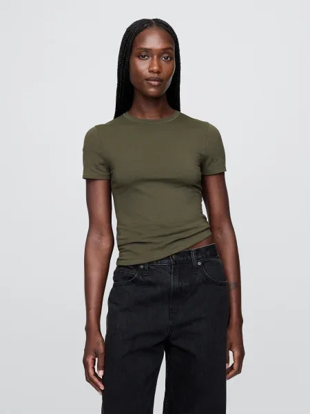 Tricou Gap scurt kaki