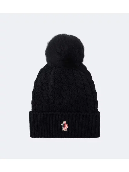 Căciulă Moncler Grenoble de lână negru