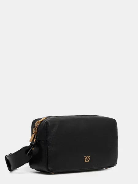 Pinko De piele geantă pe umăr negru