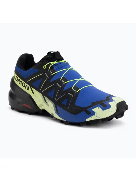 Încălțăminte de alergare pentru bărbați Salomon Speedcross 6 bluing/black/acid lime negru