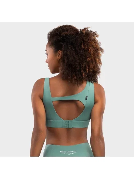 Stanik sportowy fitness Wysokie wsparcie Cross Green zielony