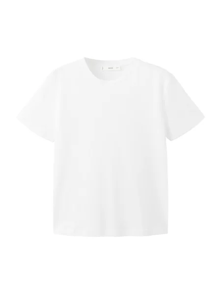 MANGO Tricou CHALS' alb