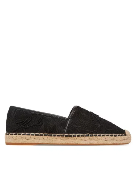 Espadrile KARL LAGERFELD črna