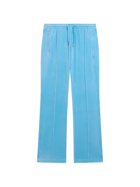 Pantaloni Juicy Couture din velur alergare albastru