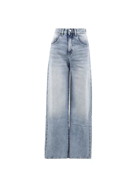 Szerokie jeansy Icon Denim niebieskie