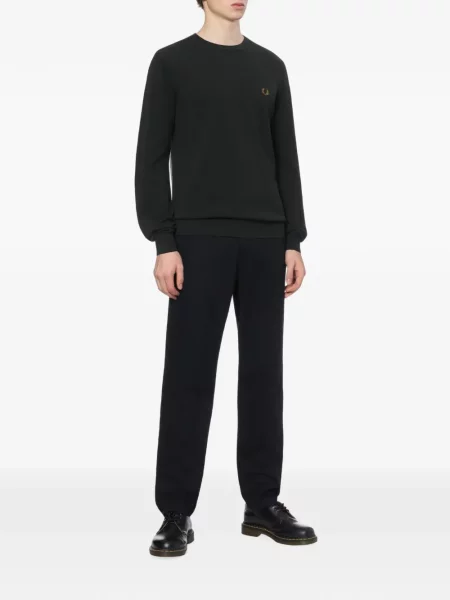 Pulover Fred Perry cu broderie negru