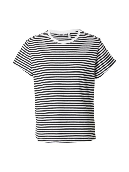WEEKDAY Tricou negru alb