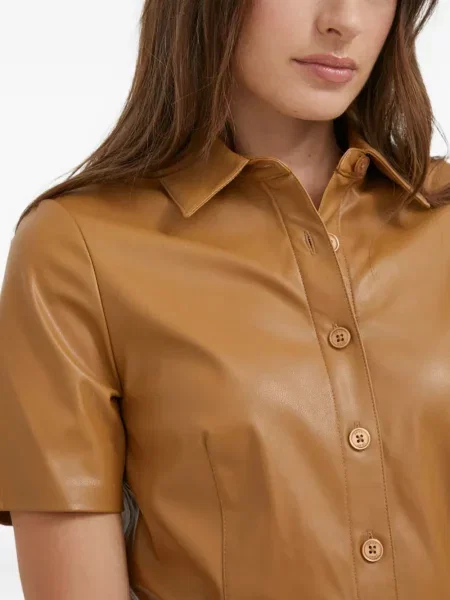 Rochie midi Dkny până la genunchi de costum maro