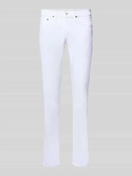 Jeansy o kroju slim fit z 5 model ‘SULLIVAN’ Polo Ralph Lauren białe