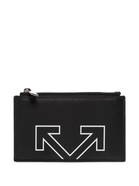 Portofel Off-white din piele alb