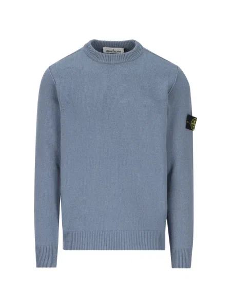 Pulover Stone Island cu strasuri albastru