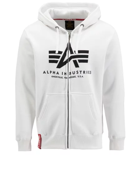 ALPHA INDUSTRIES Mikina černá bílá