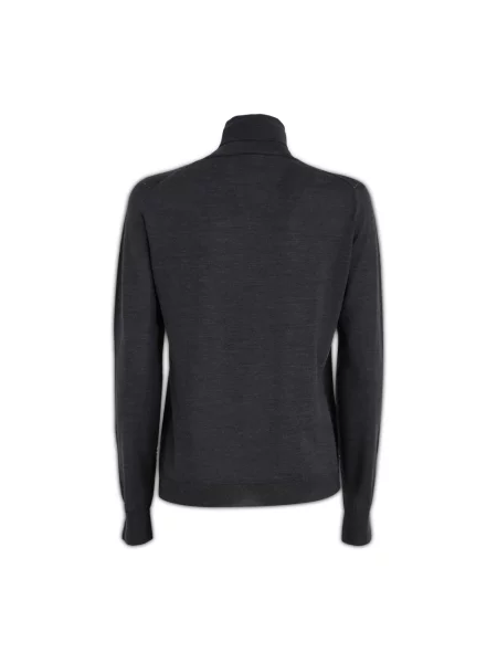 Sweter z golfem Maison Margiela wełniany szary