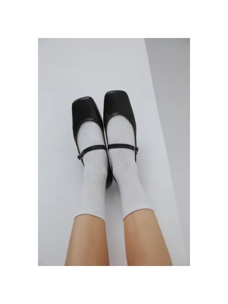 Балетки Мері Джейн шкіряні Estro чорні