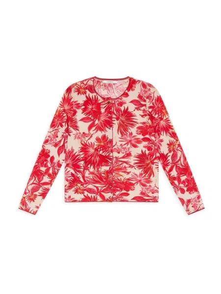 Kardigan Maliparmi z nadrukiem czerwony