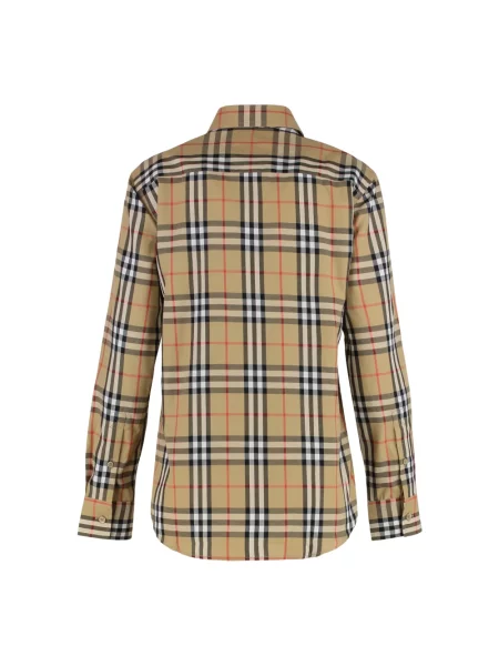 Koszula Burberry w kratę beżowa