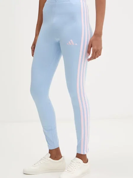 Adidas legginsy niebieskie