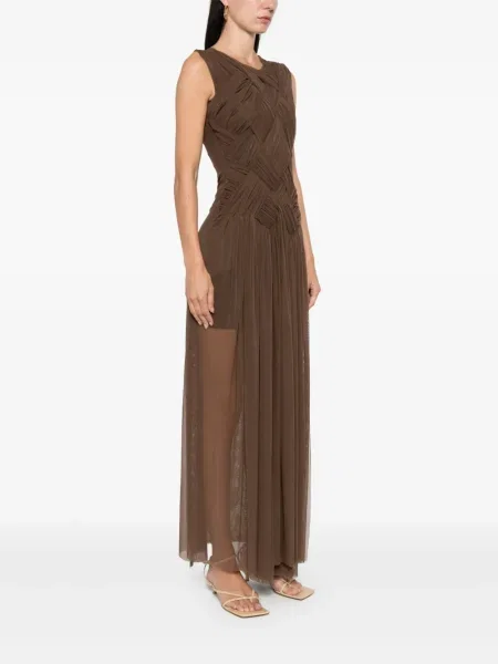 Rochie maxi Atu Body Couture de costum maro