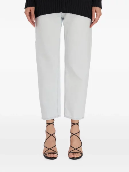 Blugi crop Dondup albastru