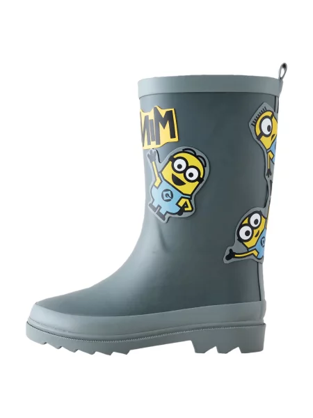 Next Cizme de cauciuc Minions galben / gri închis / negru alb