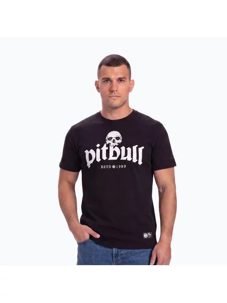 Tricou pentru bărbați Pitbull Tres Perros Viejos black negru